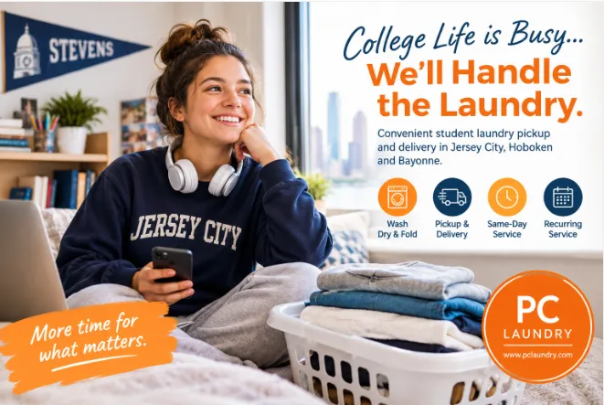 Student Laundry Service in Jersey City and Hoboken | PC Laundry